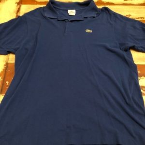 Awesome Lacoste size large blue polo